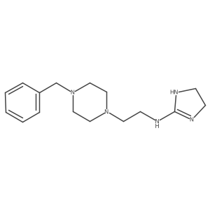 N-[2-(4-benzylpiperazin-1-yl)ethyl]-4,5-dihydro-1H-imidazol-2-amine Structure