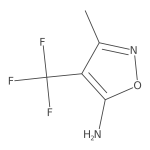 3-Methyl-4-(trifluoromethyl)isoxazol-5-amine结构式