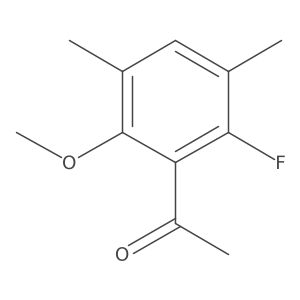 Ethanone, 1-(2-fluoro-6-methoxy-3,5-dimethylphenyl)-结构式