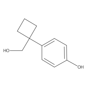 4-(1-(Hydroxymethyl)cyclobutyl)phenol Structure
