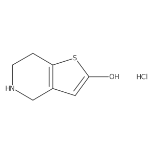4,5,6,7-Tetrahydrothieno[3,2-c]pyridin-2-ol hydrochloride Structure