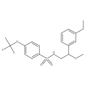 N-(2-methoxy-2-(3-methoxyphenyl)ethyl)-4-(trifluoromethoxy)benzenesulfonamide Structure