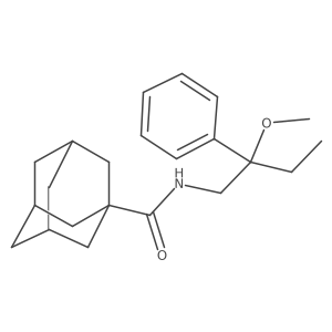 N-(2-methoxy-2-phenylbutyl)adamantane-1-carboxamide结构式