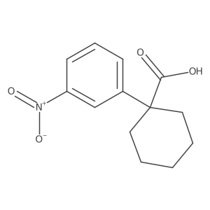 1-(3-Nitrophenyl)cyclohexane-1-carboxylic acid Structure