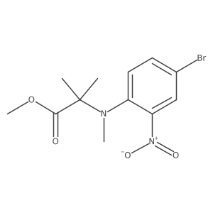 Methyl 2-[(4-bromo-2-nitrophenyl)(methyl)amino]-2-methylpropanoate Structure