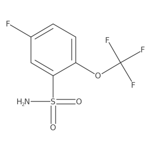 5-Fluoro-2-(trifluoromethoxy)benzenesulfonamide结构式