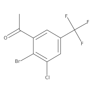 2'-Bromo-3'-chloro-5'-(trifluoromethyl)acetophenone Structure