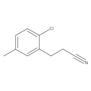 3-(2-Chloro-5-methylphenyl)propanenitrile Structure
