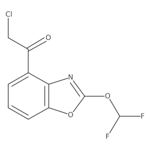 2-Chloro-1-(2-(difluoromethoxy)benzo[d]oxazol-4-yl)ethanone结构式