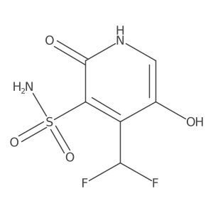 4-(Difluoromethyl)-2,5-dihydroxypyridine-3-sulfonamide结构式
