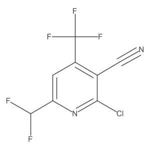 2-Chloro-6-(difluoromethyl)-4-(trifluoromethyl)nicotinonitrile Structure