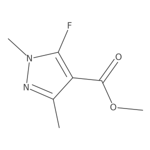 methyl 5-fluoro-1,3-dimethyl-1H-pyrazole-4-carboxylate Structure