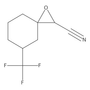 5-(Trifluoromethyl)-1-oxaspiro[2.5]octane-2-carbonitrile结构式