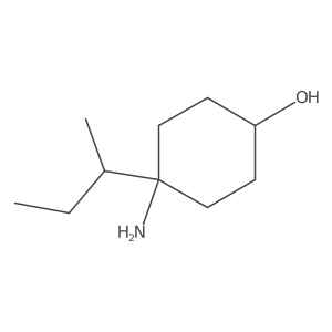 4-Amino-4-(butan-2-yl)cyclohexan-1-ol结构式