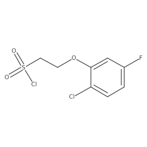 2-(2-Chloro-5-fluorophenoxy)ethane-1-sulfonyl chloride Structure