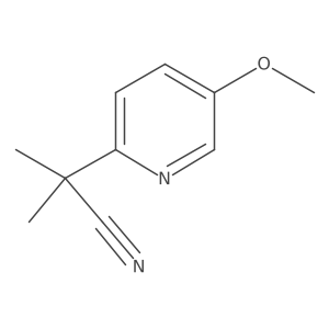 2-(5-Methoxypyridin-2-yl)-2-methylpropanenitrile Structure