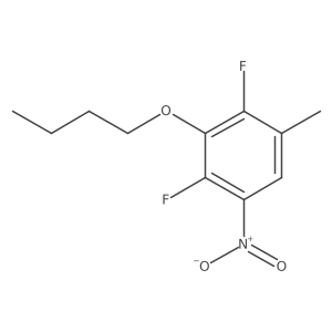 3-Butoxy-2,4-difluoro-5-methyl-1-nitrobenzene Structure
