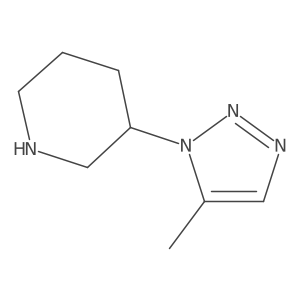 3-(5-Methyl-1H-1,2,3-triazol-1-yl)piperidine Structure