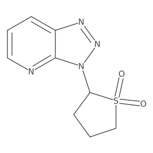 2-(3H-[1,2,3]Triazolo[4,5-b]pyridin-3-yl)tetrahydrothiophene 1,1-dioxide结构式