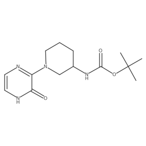 Tert-butyl [1-(3-oxo-3,4-dihydropyrazin-2-yl)piperidin-3-yl]carbamate Structure