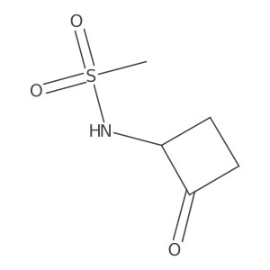 N-(2-oxocyclobutyl)methanesulfonamide结构式