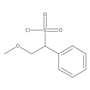 2-Methoxy-1-phenylethane-1-sulfonyl chloride结构式