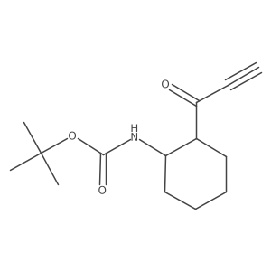 tert-butyl N-[2-(prop-2-ynoyl)cyclohexyl]carbamate结构式