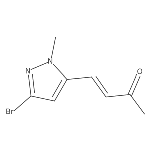 4-(3-bromo-1-methyl-1H-pyrazol-5-yl)but-3-en-2-one结构式