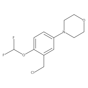 4-(3-(Chloromethyl)-4-(difluoromethoxy)phenyl)morpholine Structure
