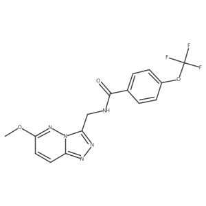 N-((6-methoxy-[1,2,4]triazolo[4,3-b]pyridazin-3-yl)methyl)-4-(trifluoromethoxy)benzamide Structure