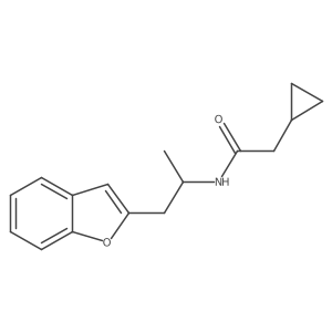 N-(1-(benzofuran-2-yl)propan-2-yl)-2-cyclopropylacetamide Structure