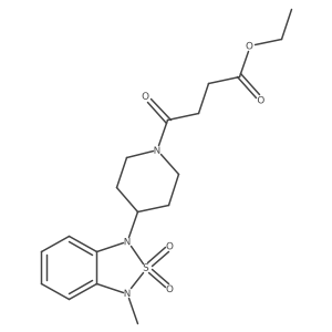 ethyl 4-(4-(3-methyl-2,2-dioxidobenzo[c][1,2,5]thiadiazol-1(3H)-yl)piperidin-1-yl)-4-oxobutanoate Structure