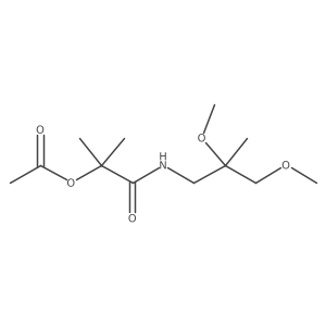 1-[(2,3-Dimethoxy-2-methylpropyl)carbamoyl]-1-methylethyl acetate结构式