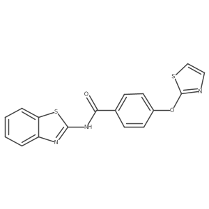 N-(benzo[d]thiazol-2-yl)-4-(thiazol-2-yloxy)benzamide Structure