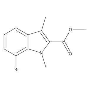 Methyl 7-bromo-1,3-dimethyl-1H-indole-2-carboxylate Structure