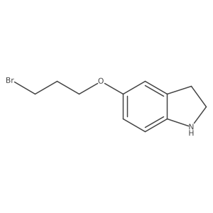 1h-Indole,5-(3-bromopropoxy)-2,3-dihydro-结构式
