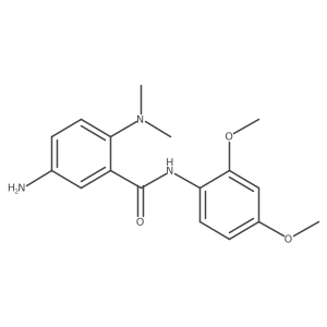 5-Amino-N-(2,4-dimethoxyphenyl)-2-(dimethylamino)benzamide Structure