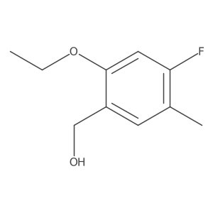 (2-Ethoxy-4-fluoro-5-methylphenyl)methanol结构式