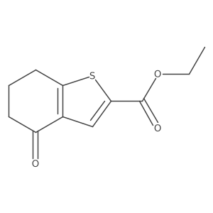 Ethyl 4-oxo-4,5,6,7-tetrahydrobenzo[b]thiophene-2-carboxylate Structure