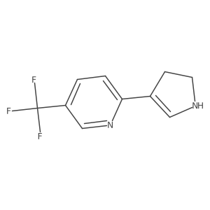 2-(4,5-Dihydro-1H-pyrrol-3-yl)-5-(trifluoromethyl)pyridine Structure
