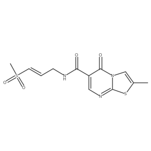 N-[(2E)-3-methanesulfonylprop-2-en-1-yl]-2-methyl-5-oxo-5H-[1,3]thiazolo[3,2-a]pyrimidine-6-carboxamide Structure