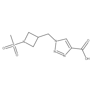 1-((1-(methylsulfonyl)azetidin-3-yl)methyl)-1H-1,2,3-triazole-4-carboxylic acid Structure