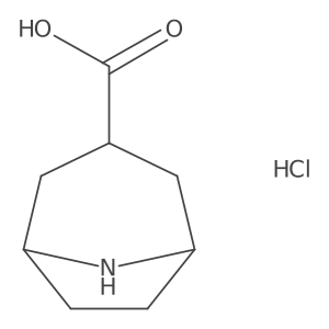 8-Azabicyclo[3.2.1]octane-3-carboxylic acid hydrochloride Structure