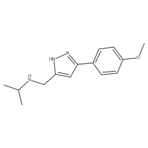 {[5-(4-methoxyphenyl)-1H-pyrazol-3-yl]methyl}(propan-2-yl)amine Structure