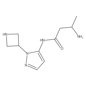3-amino-N-[1-(azetidin-3-yl)-1H-pyrazol-5-yl]butanamide Structure