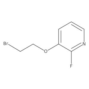 3-(2-Bromoethoxy)-2-fluoropyridine结构式