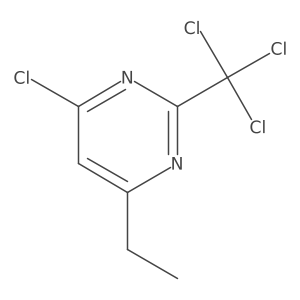 4-Chloro-6-ethyl-2-(trichloromethyl)pyrimidine结构式