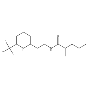 2-methyl-N-{2-[6-(trifluoromethyl)piperidin-2-yl]ethyl}pentanamide Structure