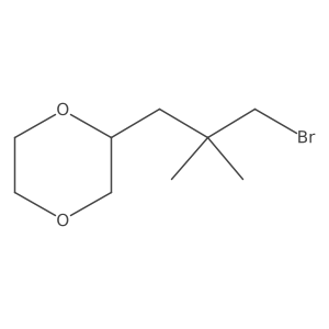2-(3-Bromo-2,2-dimethylpropyl)-1,4-dioxane结构式