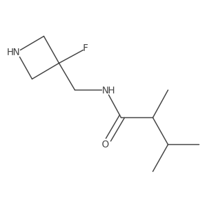 N-[(3-fluoroazetidin-3-yl)methyl]-2,3-dimethylbutanamide结构式